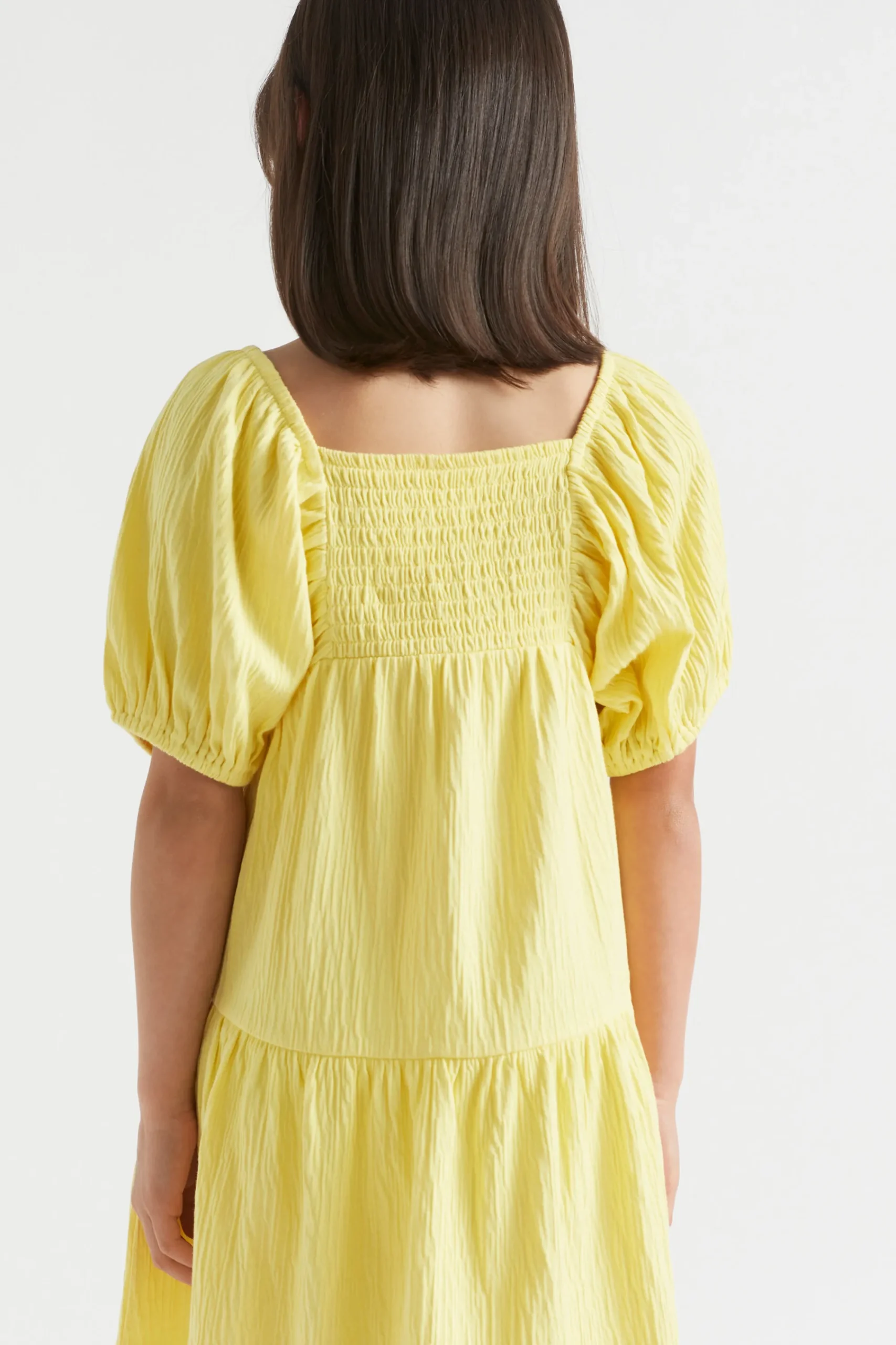 Girl Seed Heritage Dresses-Textured Cotton Dress