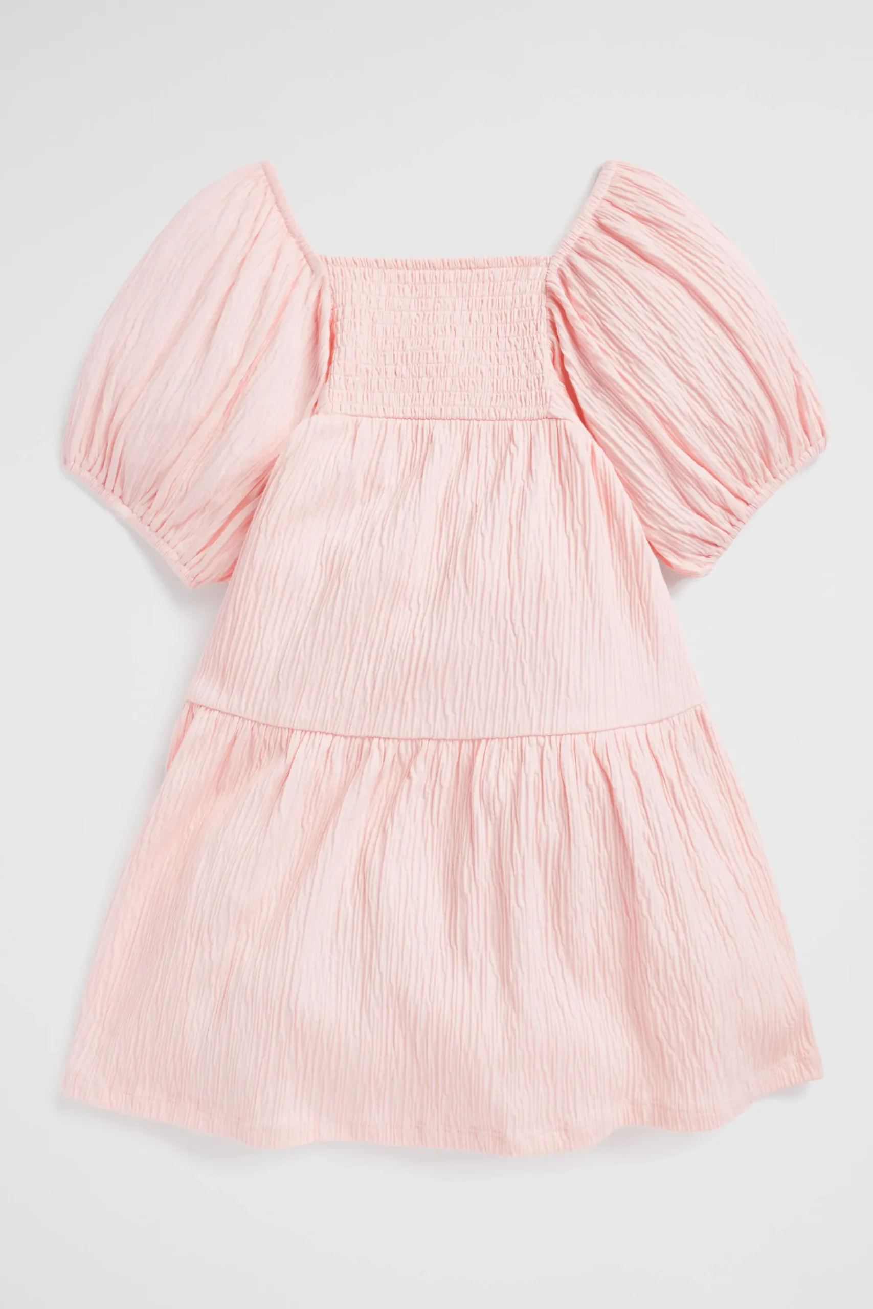 Girl Seed Heritage Dresses-Textured Cotton Dress