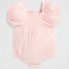 Baby Girl Seed Heritage Playsuits & Overalls-Textured Cotton Romper