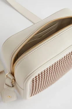 Woman Seed Heritage Cross Body-Textured Logo Crossbody Bag
