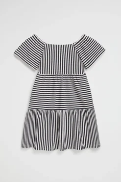 Girl Seed Heritage Dresses-Tiered Stripe Dress