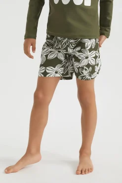 Boy Seed Heritage Swimwear-Tropical Flower Boardshort