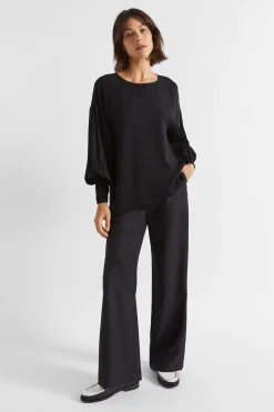 Woman Seed Heritage T-Shirts & Tops-Twill Billow Blouse