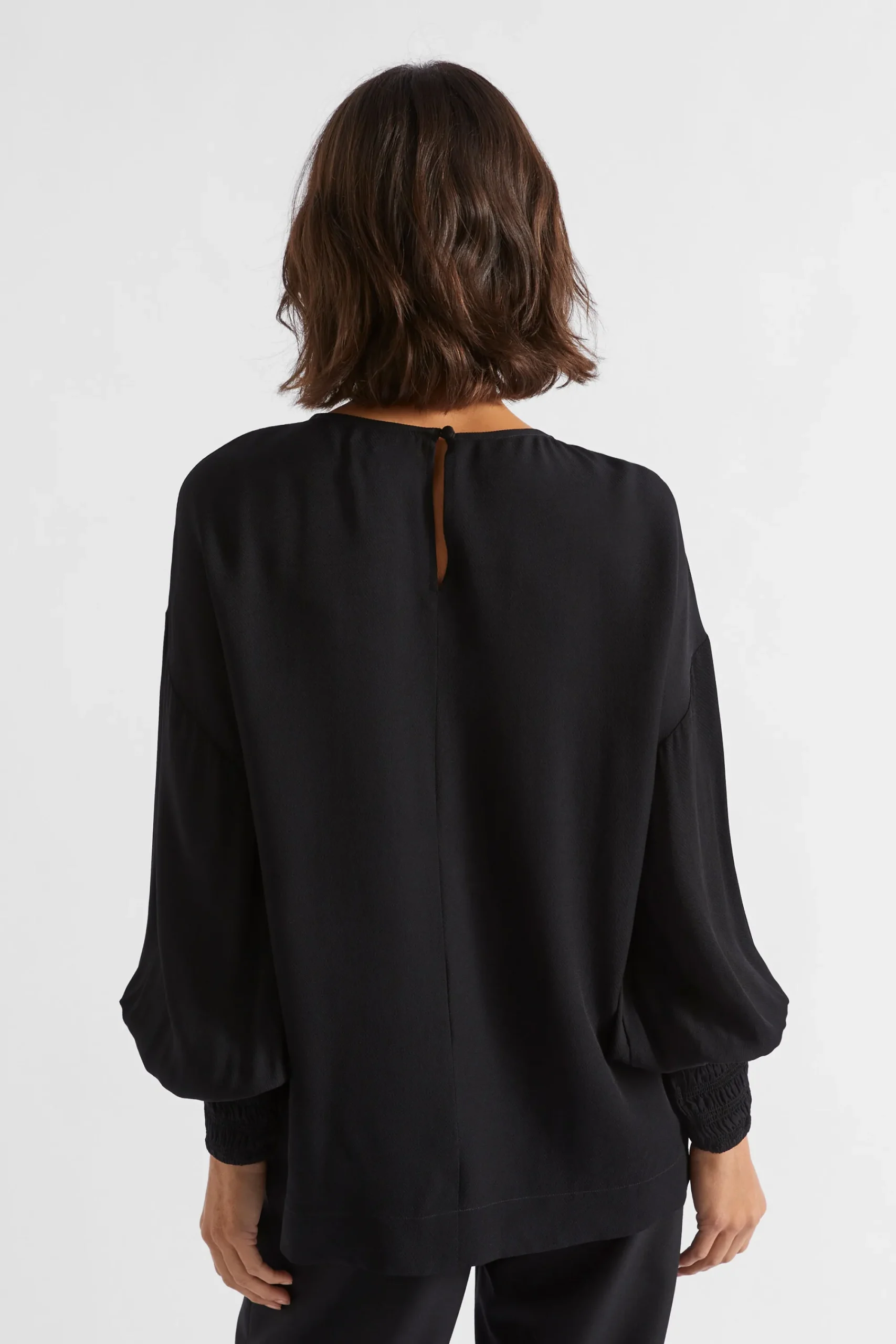 Woman Seed Heritage T-Shirts & Tops-Twill Billow Blouse