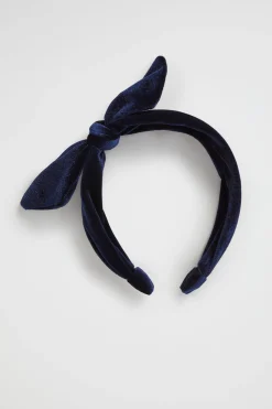 Girl Seed Heritage Hair Accessories-Velvet Bow Headband