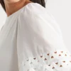 Woman Seed Heritage T-Shirts & Tops-Voile Sleeve Rik Rak Tee