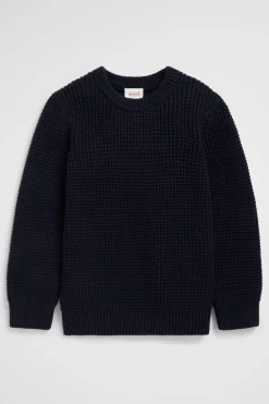 Boy Seed Heritage Knitwear & Sweaters-Waffle Crew Knit