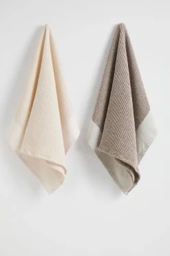 Seed Heritage Kitchen & Dining-Waffle Teatowel Set Of Two