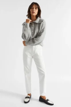 Woman Seed Heritage Knitwear & Sweaters-Wide Collared Knit