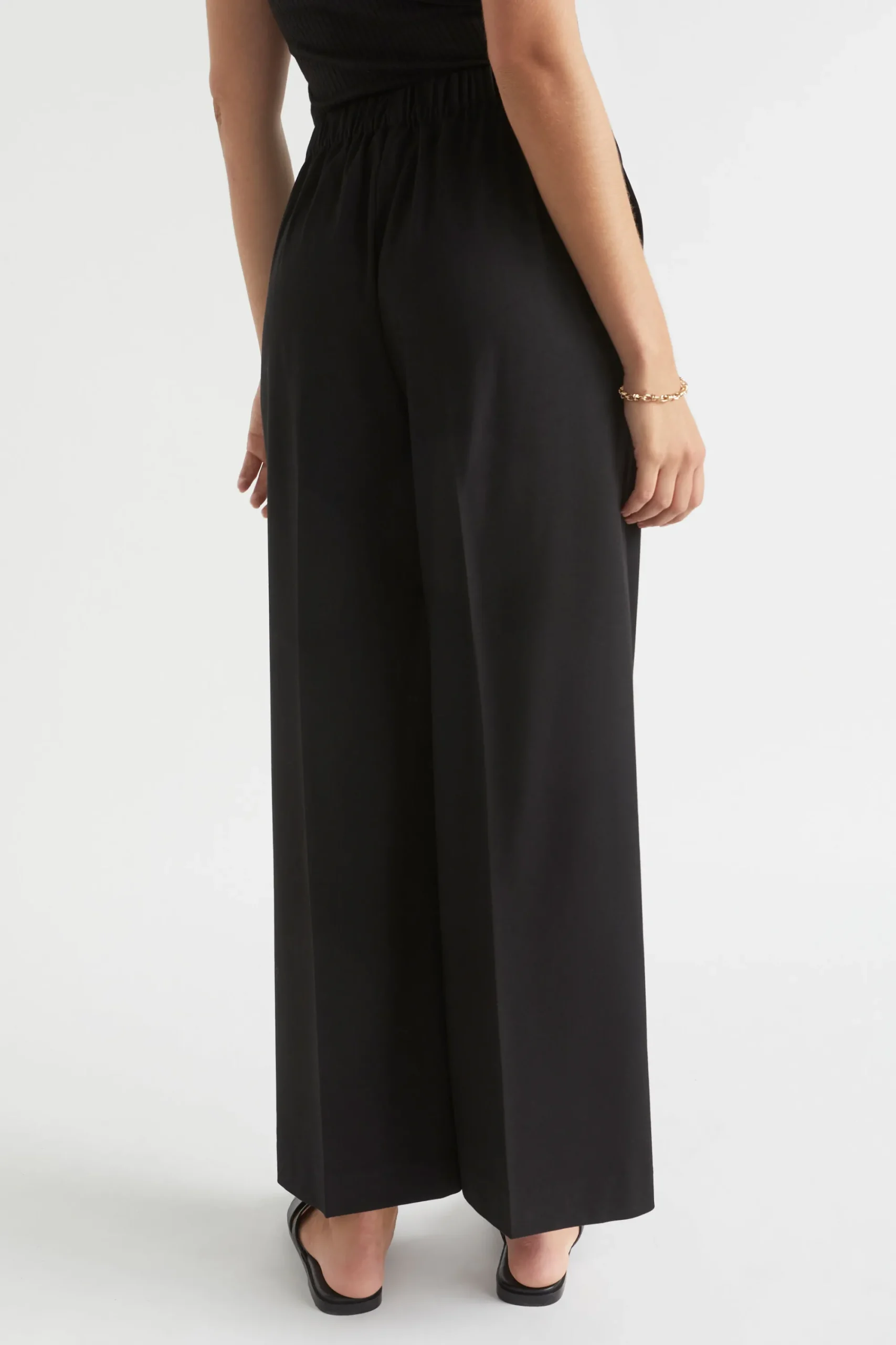 Woman Seed Heritage Pants-Wide Leg Elasticated Pant