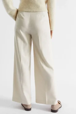 Woman Seed Heritage Pants-Wool Blend Belt Pant