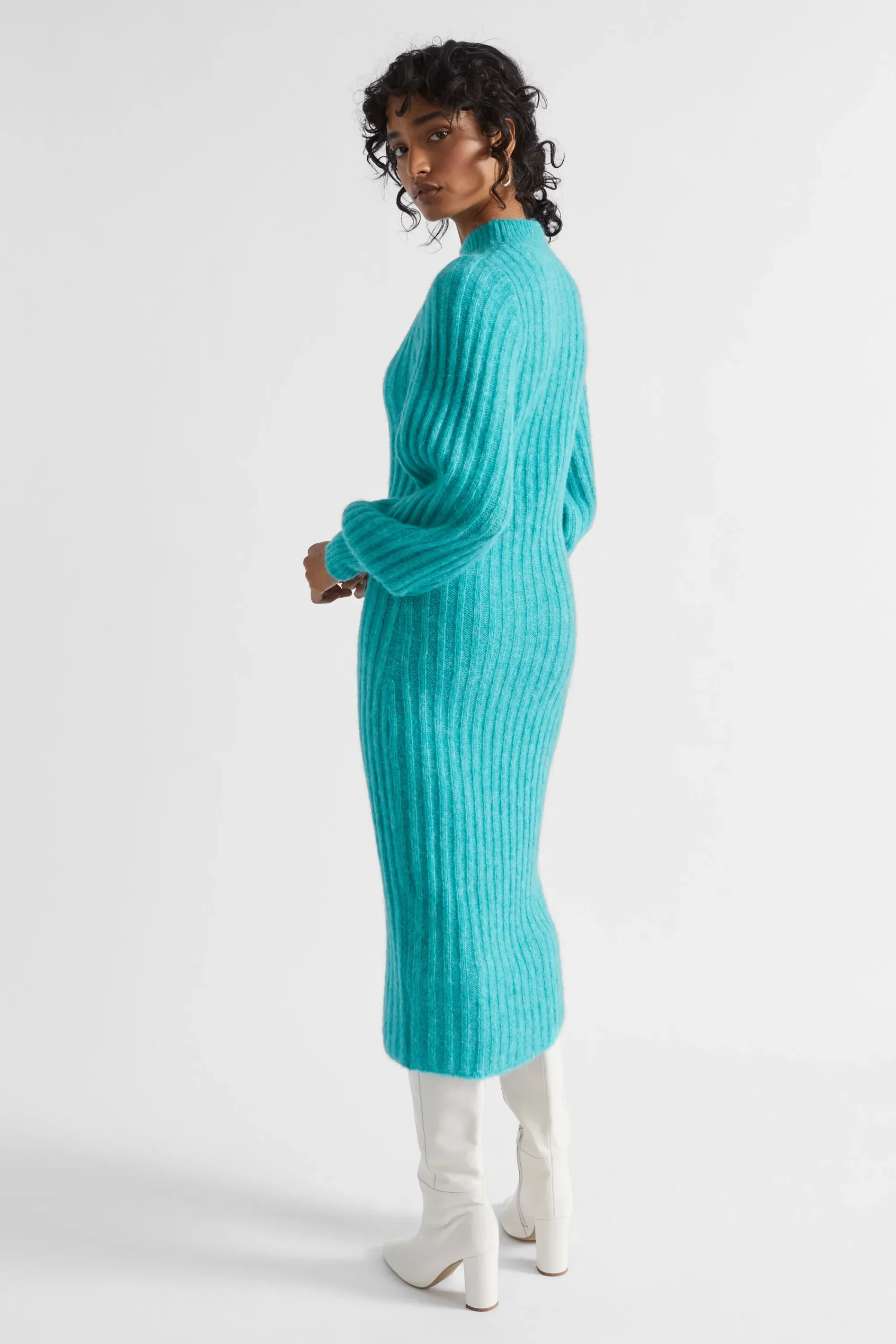 Woman Seed Heritage Knitwear & Sweaters-Wool Blend Knit Midi Dress