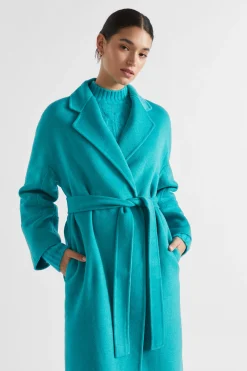 Woman Seed Heritage Jackets & Vests-Wool Blend Relaxed Coat