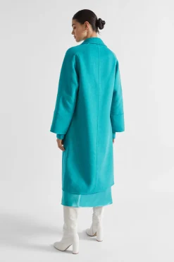 Woman Seed Heritage Jackets & Vests-Wool Blend Relaxed Coat
