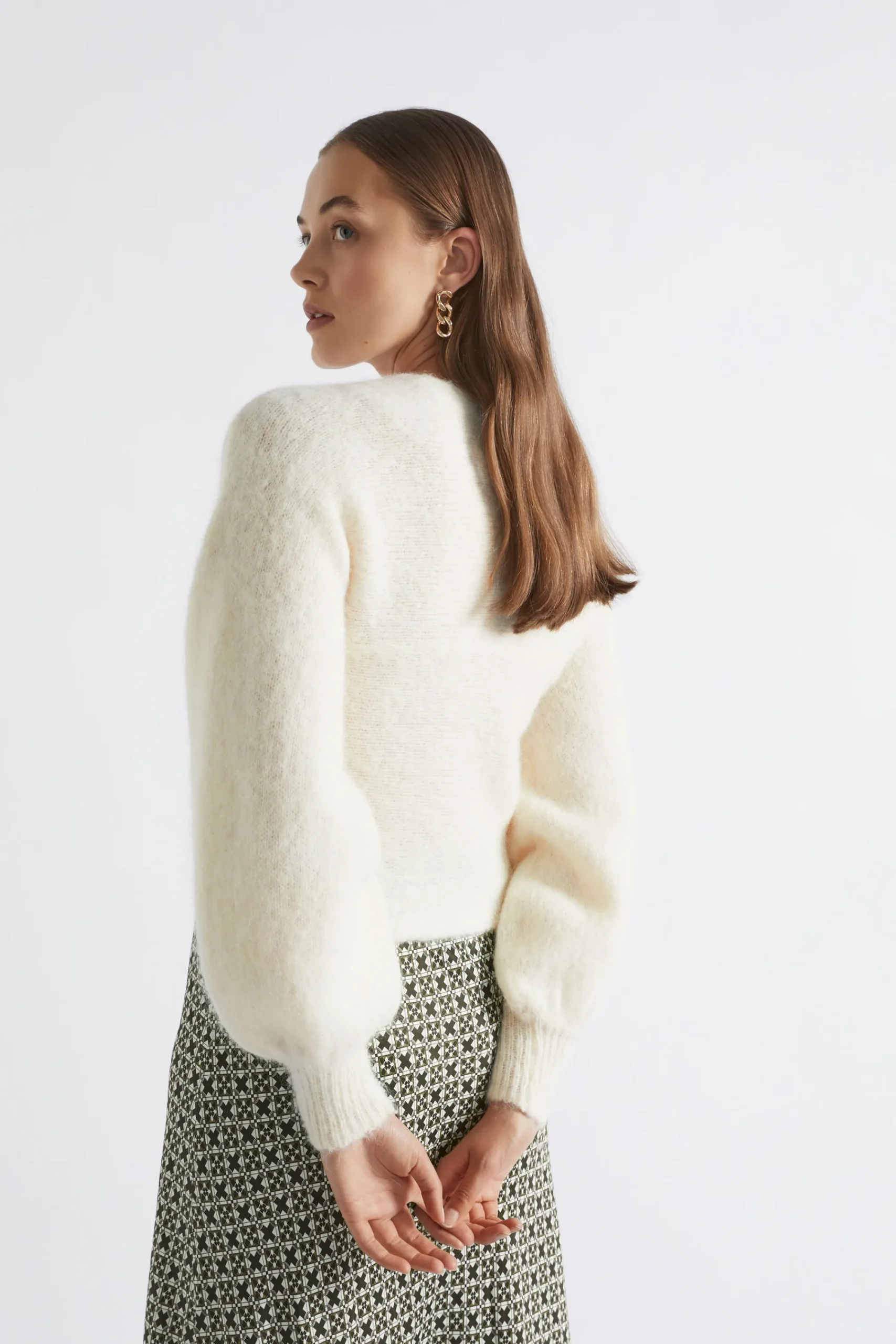 Woman Seed Heritage Knitwear & Sweaters-Wool Blend Wrap Sweater